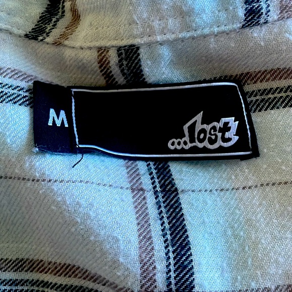 PreOwned Like New Blue Ocean Color Flannel Size Medium  Lost Company. - Picture 5 of 11